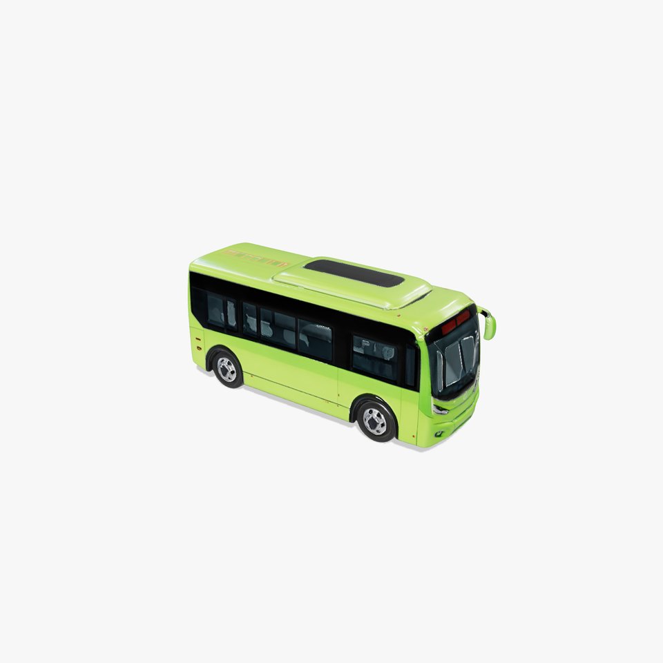 Lime Green Bus model pack
